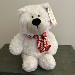 Baby Ganz Collection Winter Polar Bear Stuffed Animal NWT